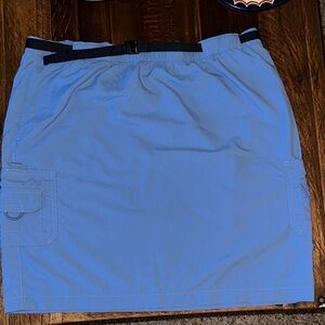 Columbia Light Blue Cargo Skirt with Belt